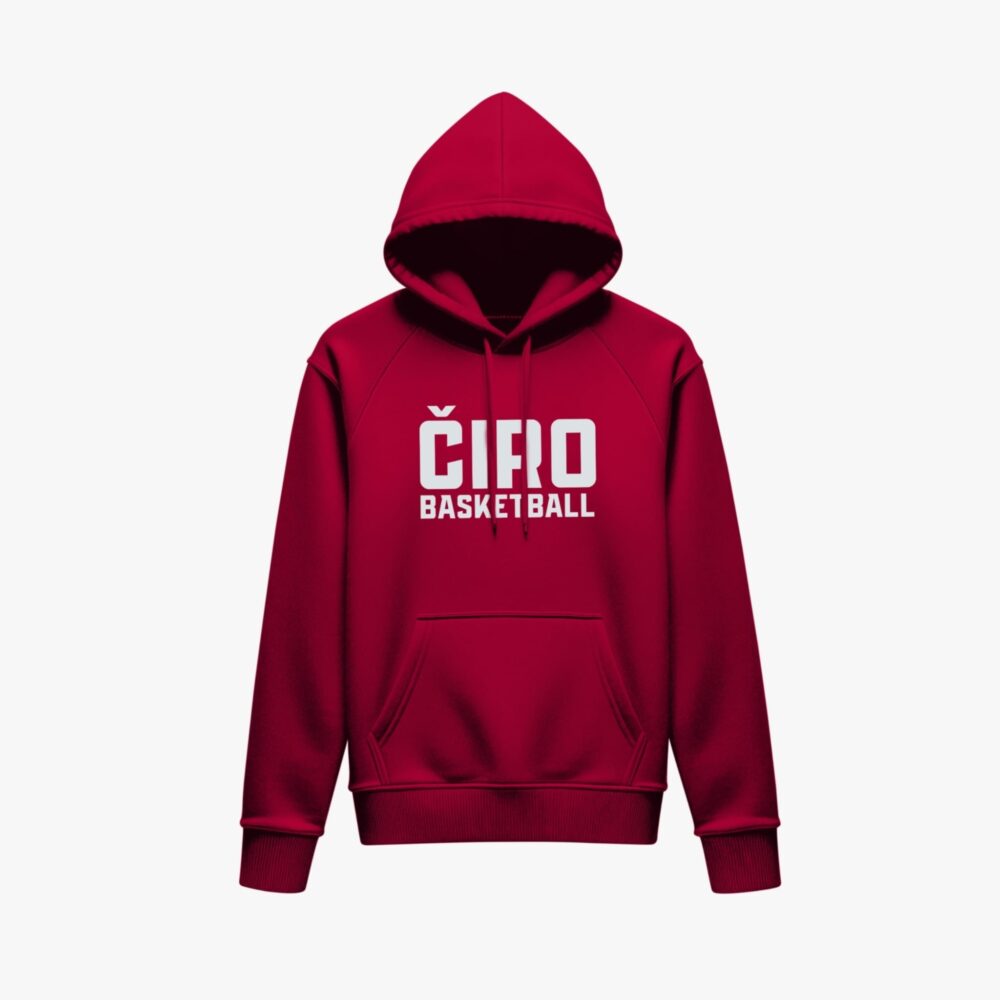 Rdeči klubski pulover "ČIRO BASKETBALL" 25/26